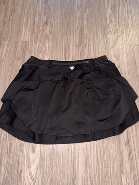 Athleta Black Circle Skirt with Built-In Shorts